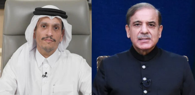وزیراعظم شہباز شریف کو قطر کے وزیراعظم کا ٹیلی فون کال