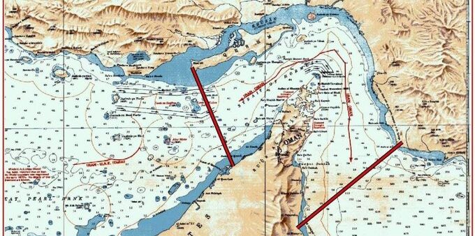 پاسداران انقلاب نے آبنائے ہرمز کا نیا نقشہ جاری کر دیا