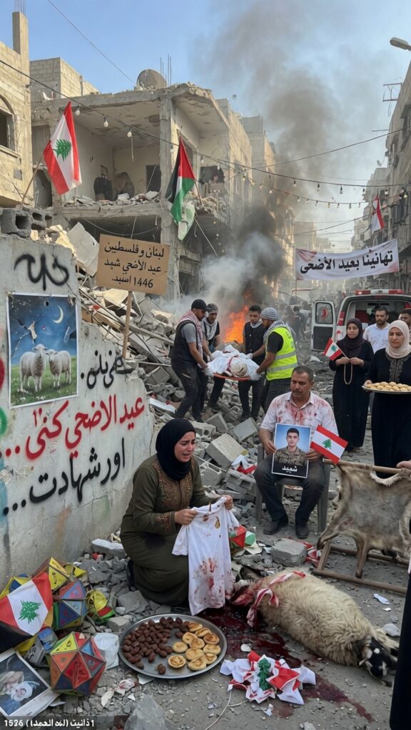 عید الاضحیٰ کی تیاریوں کے دوران غزہ اور لبنان میں اسرائیلی حملے، متعدد شہید
