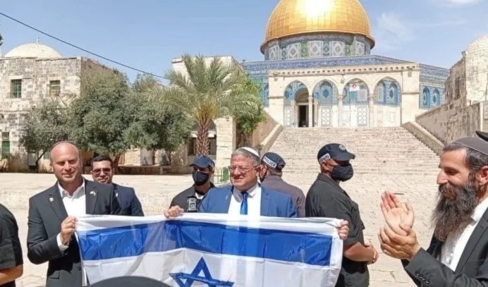 بن گویر کا مسجد اقصیٰ پر حملہ، فلسطینی مزاحمتی گروپس کی شدید مذمت