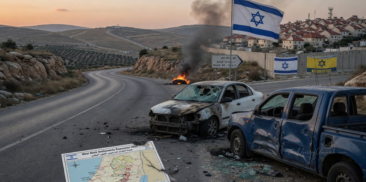 Israeli terrorist settlers attack Palestinian vehicles in occupied West Bank