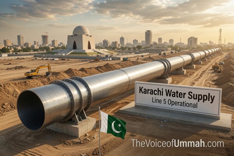 کراچی میں لائن نمبر 5 کی تبدیلی کا کام مکمل، پانی کی فراہمی میں بہتری
