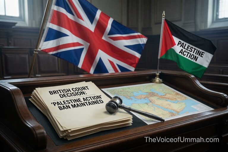 برطانوی عدالت کا فلسطین ایکشن پر پابندی کا فیصلہ