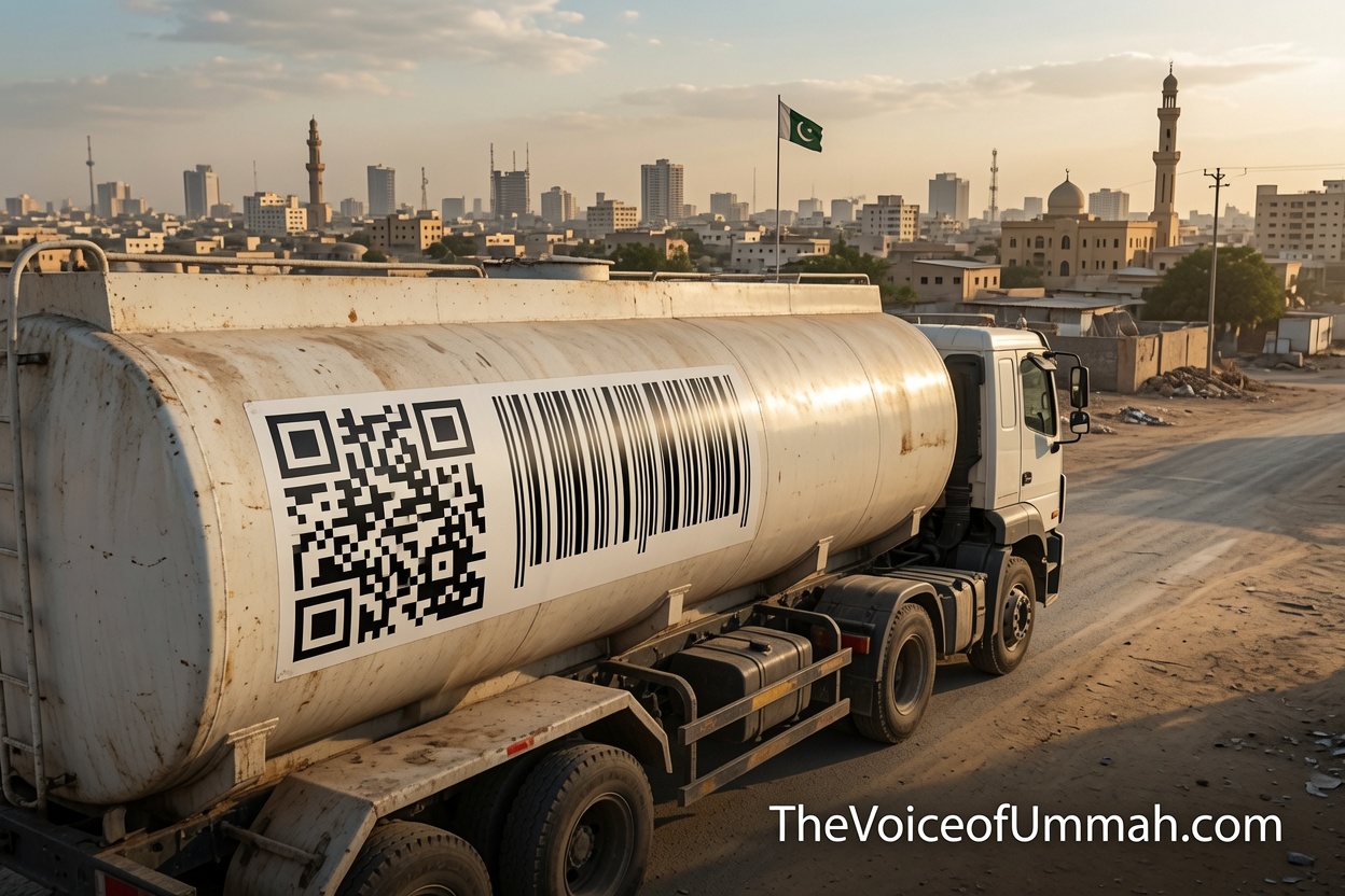 کراچی واٹر ٹینکر بارکوڈ