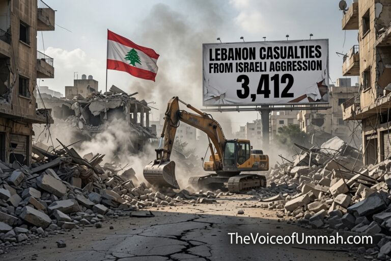 لبنان میں اسرائیلی جارحیت سے شہدا کی تعداد 3,412 ہو گئی