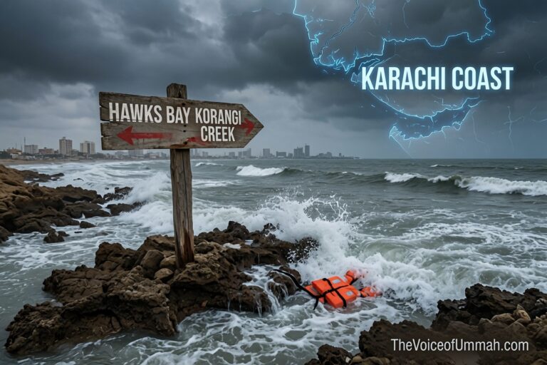 کراچی کے ساحل پر ڈوبنے والے افراد کا المناک واقعہ