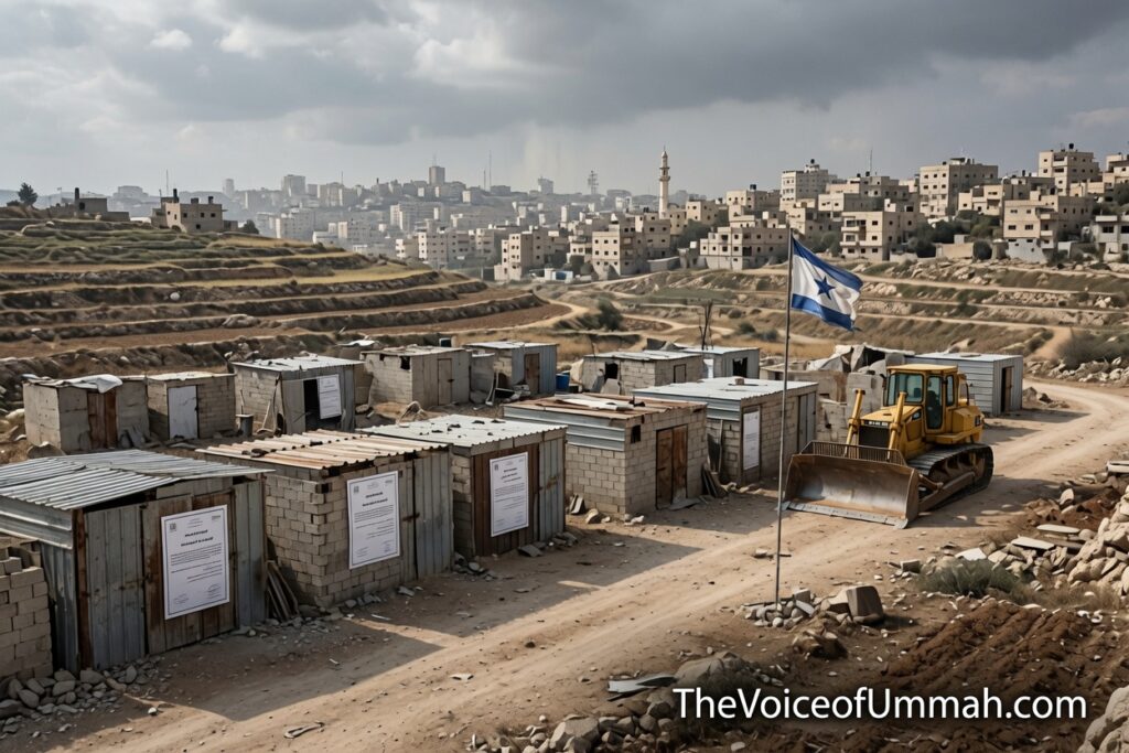 Israeli authorities issue demolition orders for Palestinian agricultural structures in Taybeh