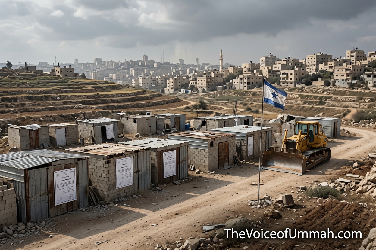 Israeli authorities issue demolition orders for Palestinian agricultural structures in Taybeh