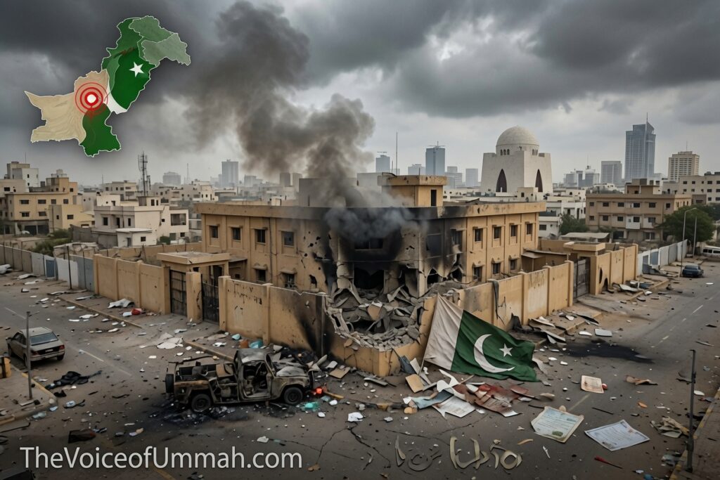 Banned groups attack Sindh Rangers headquarters in Karachi, martyring 4 soldiers