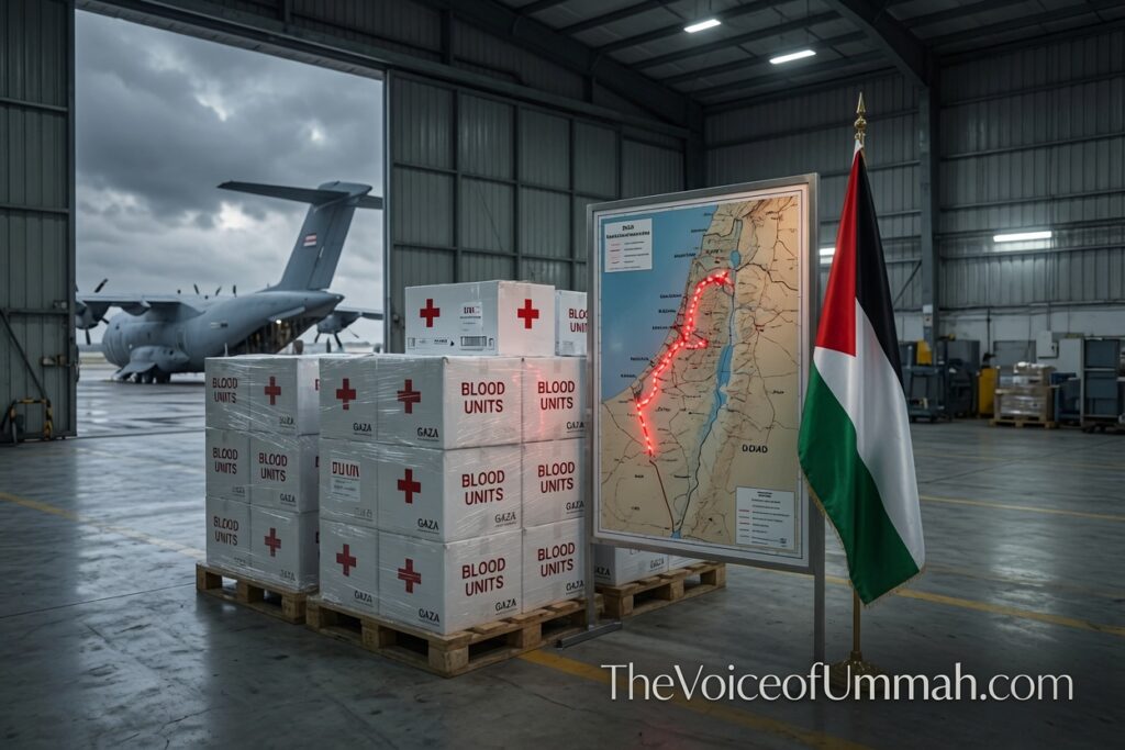 Palestinian Ministry of Health sends blood shipment to Gaza