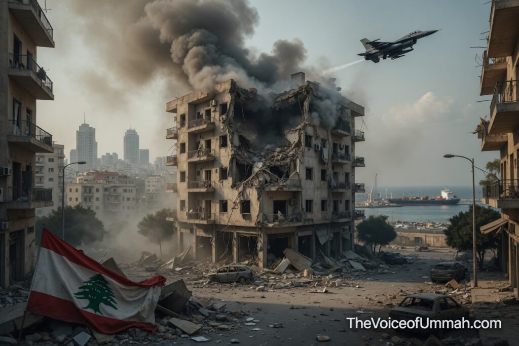 Israeli airstrike destroys residential building in Beirut southern suburbs