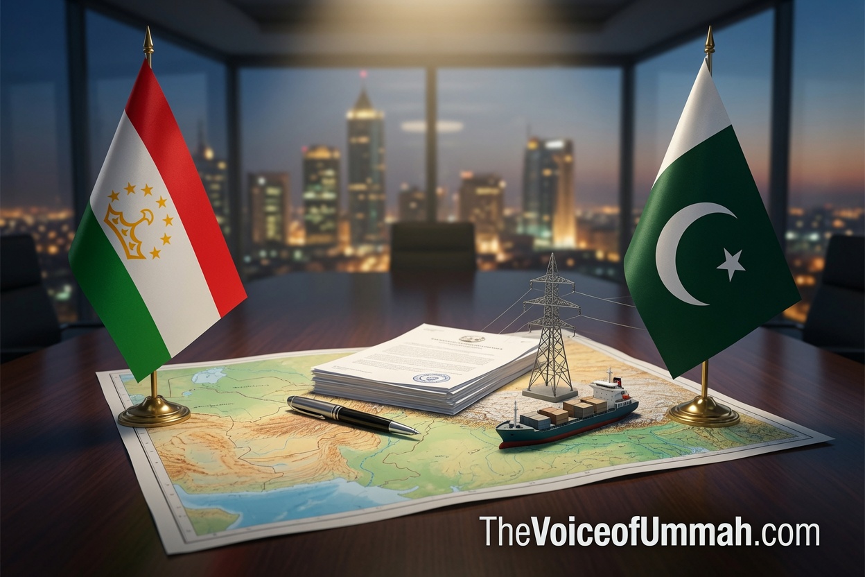 اسحاق ڈار تاجک وزیر خارجہ ملاقات