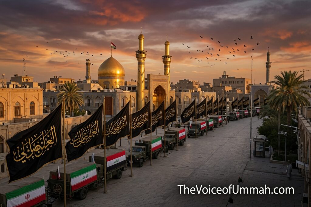 نجف اشرف شہید آیت اللہ سید علی خامنہ ای تشییع