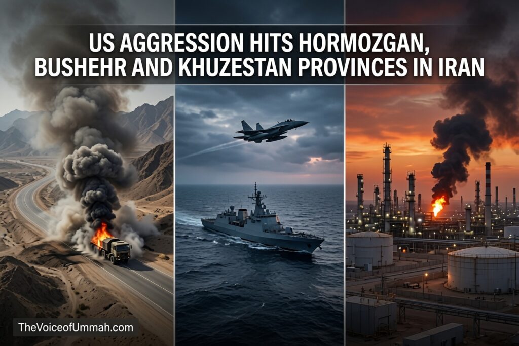 US strikes hit Iranian provinces
