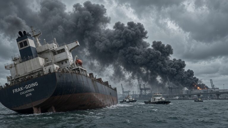 Qingdao Port Ship Fire Leaves 20 Dead and 5 Missing