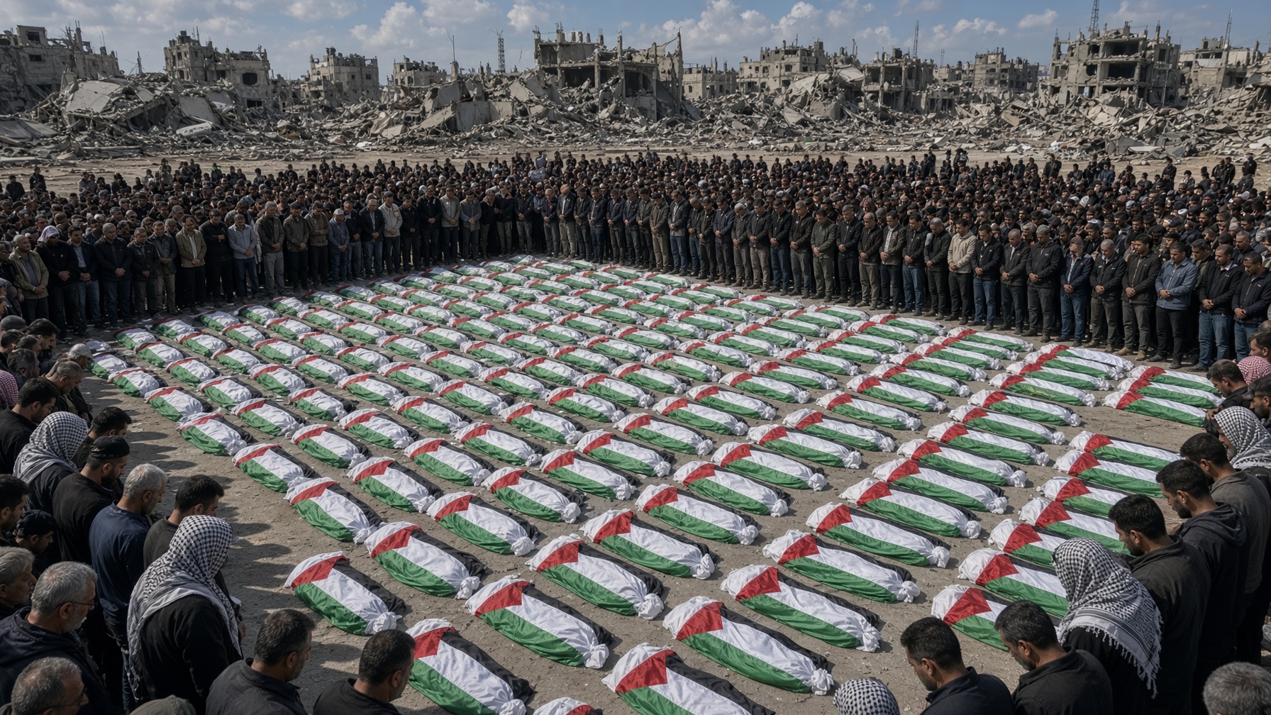 Gaza mass funeral