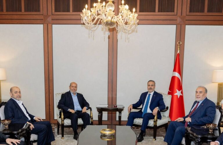 Hamas Delegation Meets Turkish FM Hakan Fidan in Ankara