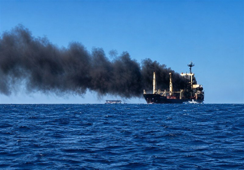 Hormuz Supertanker Ablaze After Hitting Naval Mine: IRGC
